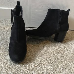 Black booties size 9